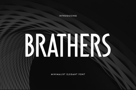 BRATHERS - Minimalist Elegant Font - Brand logo