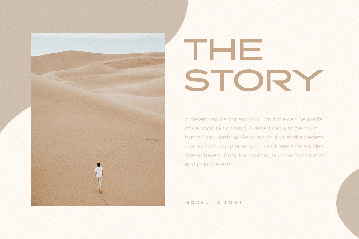 Modeling - Modern Fashion Sans Serif Modeling - Modern Fashion Sans Serif