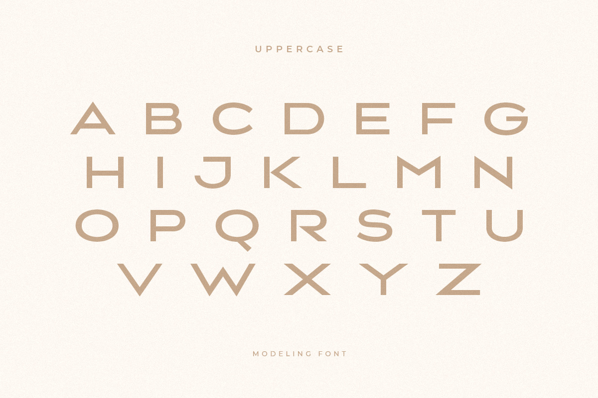 Modeling - Modern Fashion Sans Serif Modeling - Modern Fashion Sans Serif