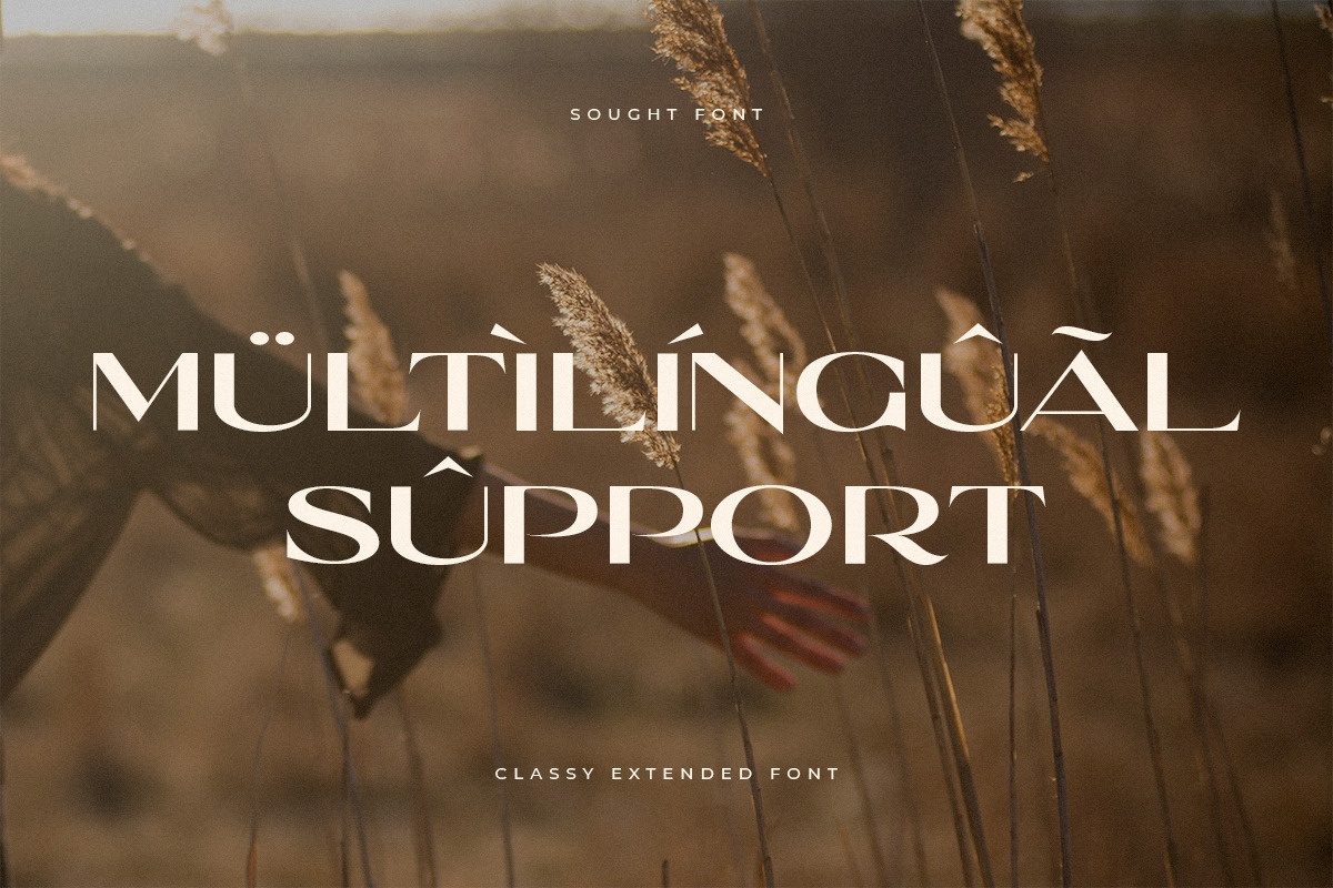 SOUGHT - Classy Extended Font SOUGHT - Classy Extended Font