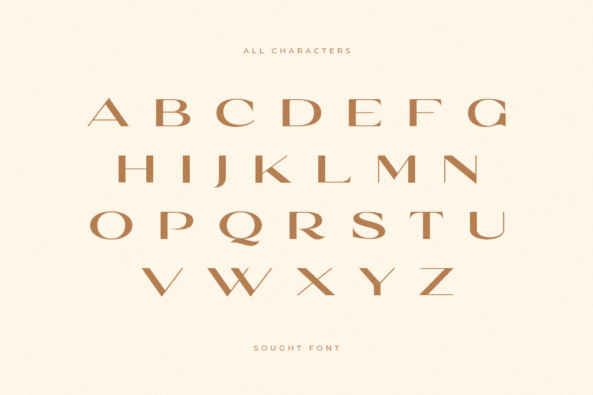 SOUGHT - Classy Extended Font SOUGHT - Classy Extended Font