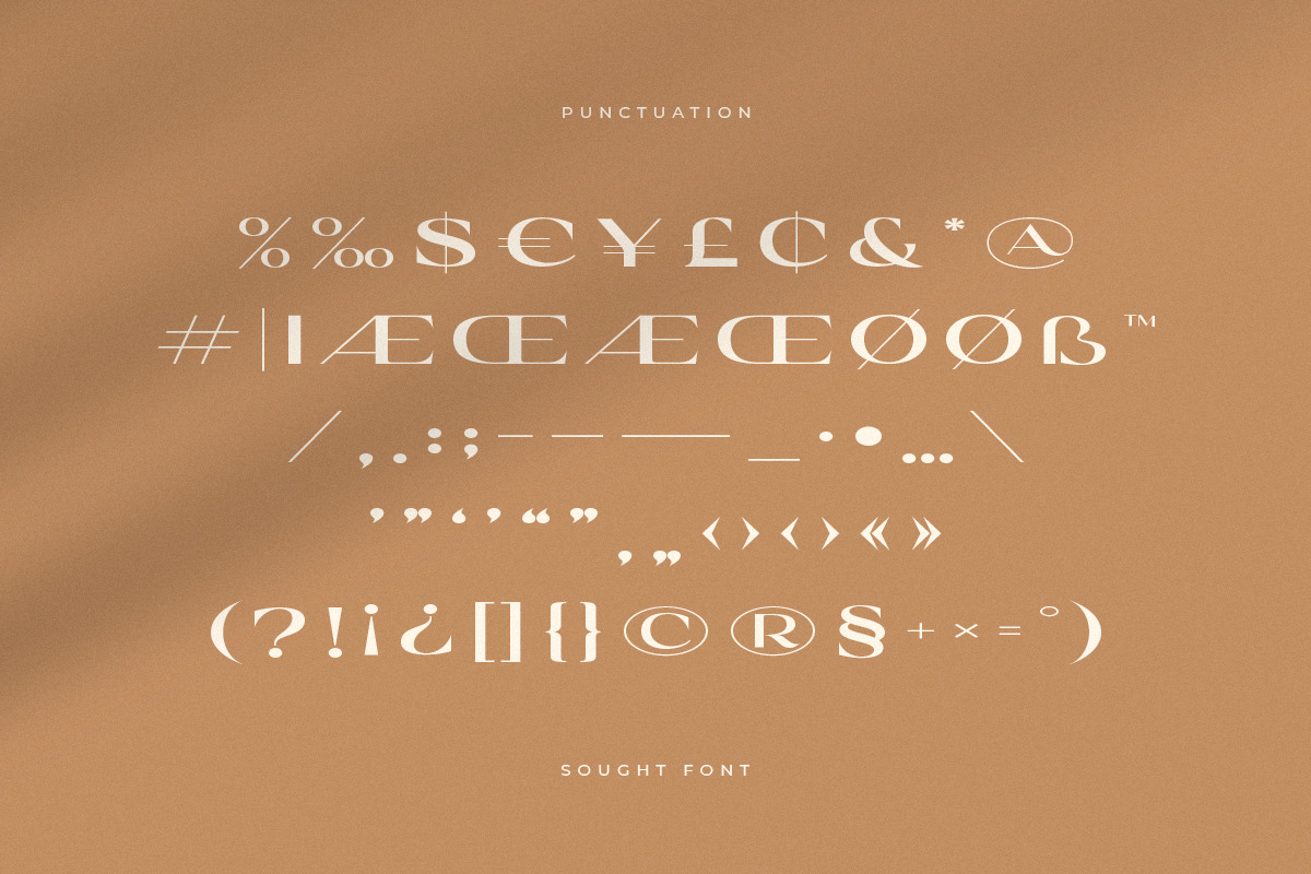 SOUGHT - Classy Extended Font SOUGHT - Classy Extended Font