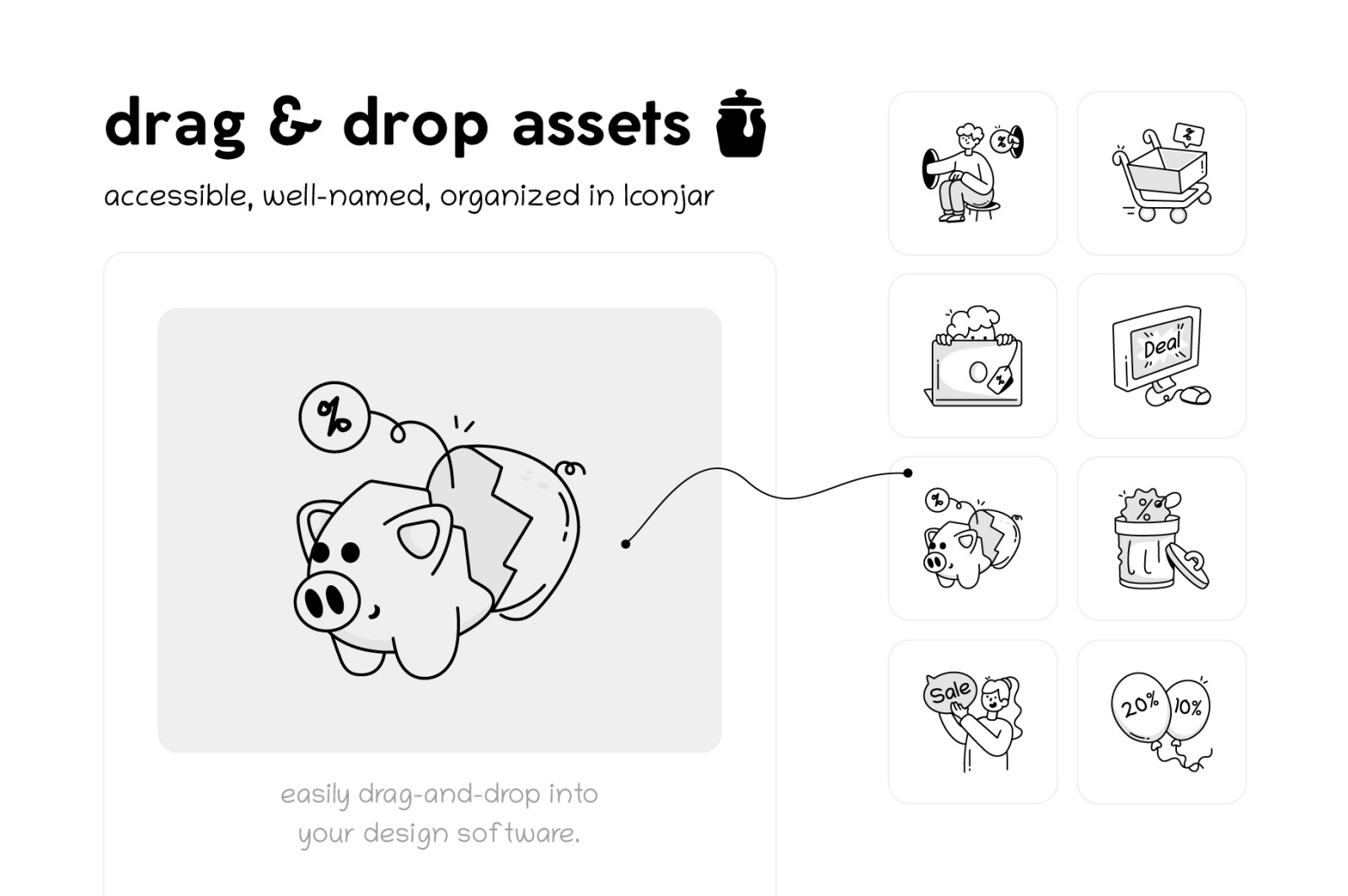 Shopping Doodle Icons Shopping Doodle Icons
