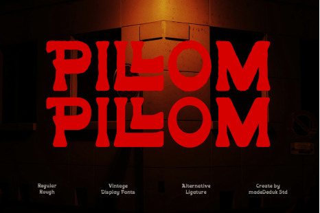 Pillom Vintage Font - Headlinefont