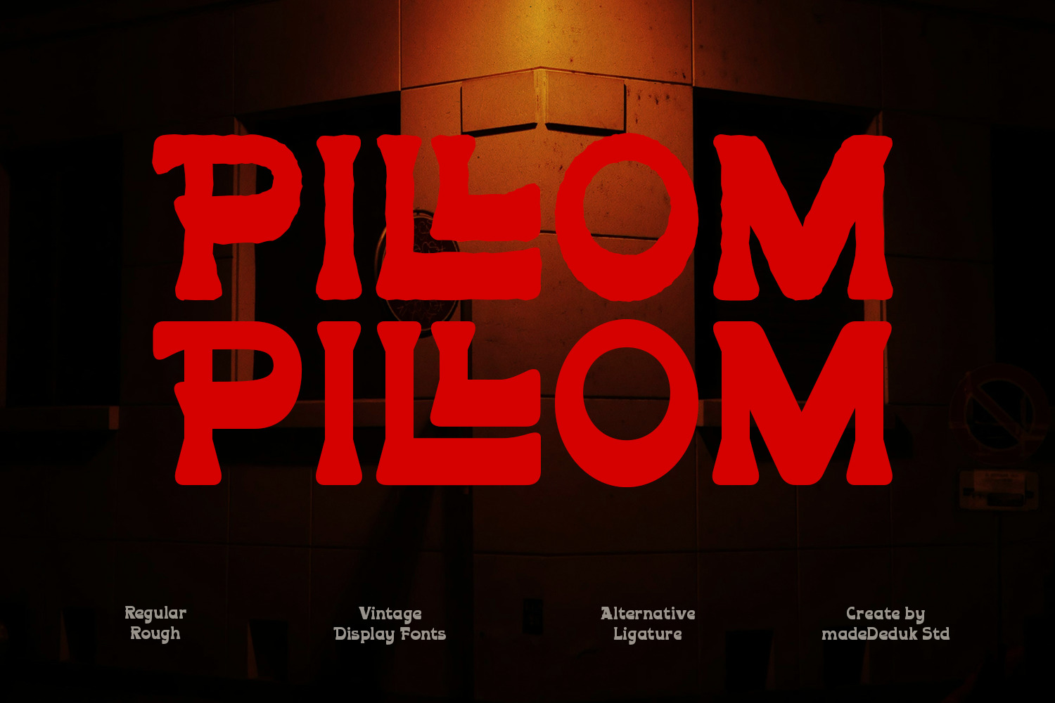 Pillom Vintage Font Pillom Vintage Font