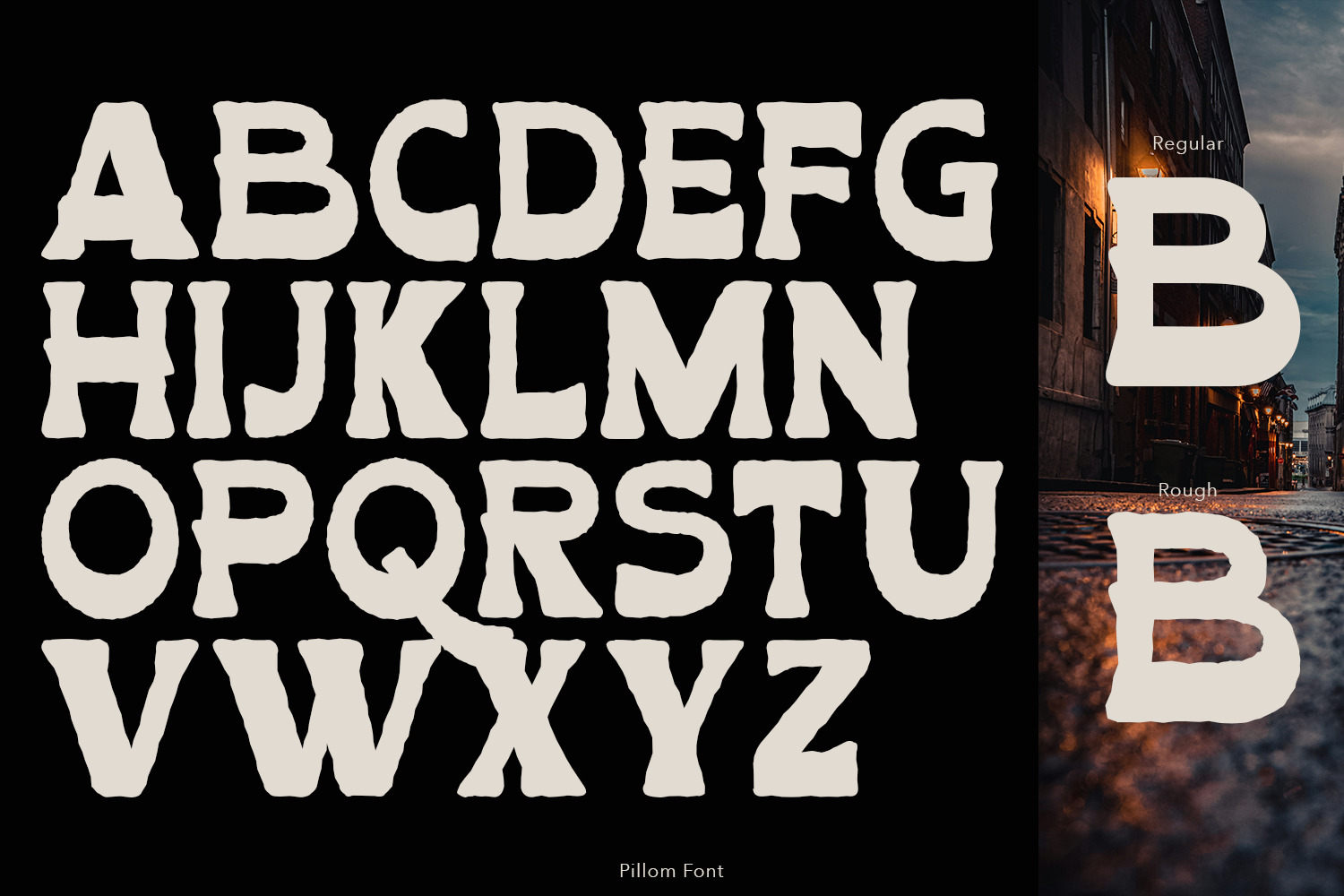 Pillom Vintage Font Pillom Vintage Font