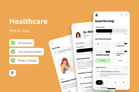 Tibb - Healthcare Mobile App - Stethoscope