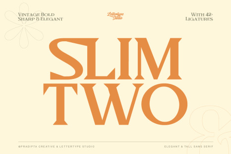 Slimtwo Vintage Bold, Sharp & Elegant Serif - Brand logo