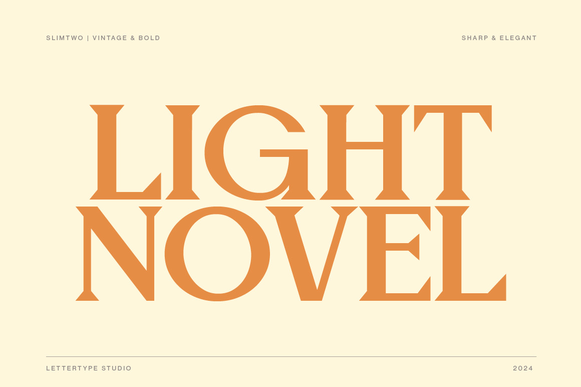Slimtwo Vintage Bold, Sharp & Elegant Serif Slimtwo Vintage Bold, Sharp & Elegant Serif