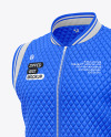 Matte Quilted Vest Mockup - Half Side View