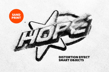 Sand Distortion Text & Logo Effect - Deformation