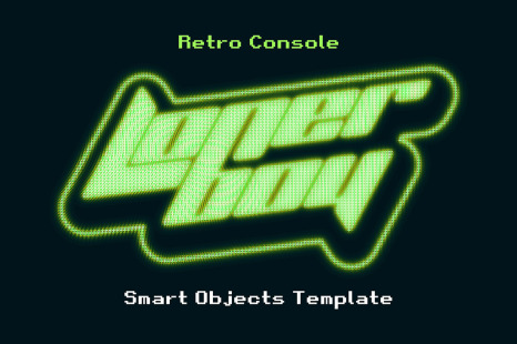 Retro Console Text Effect - Pixelated