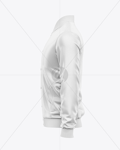 Iconic American Leather Varsity Jacket Mockup