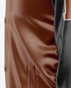 Iconic American Leather Varsity Jacket Mockup