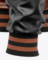 Iconic American Leather Varsity Jacket Mockup