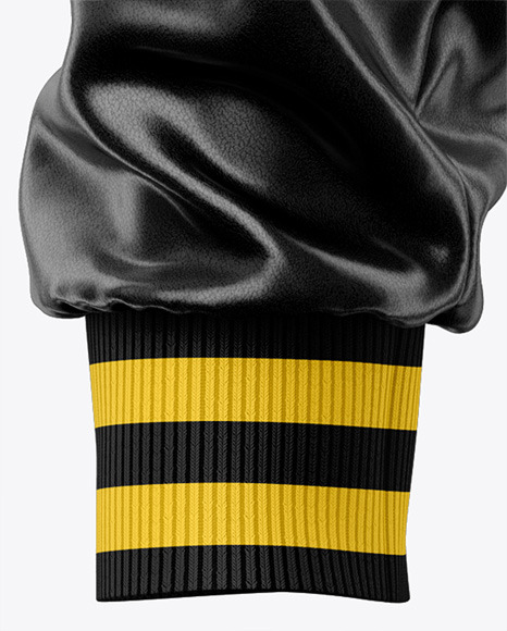 Iconic American Leather Varsity Jacket Mockup