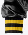 Iconic American Leather Varsity Jacket Mockup