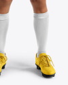 Young Latina Woman Wearing a Full Soccer Kit Mockup