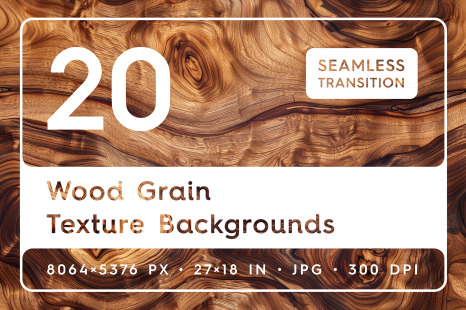 20 Wood Grain Texture Backgrounds - Waves