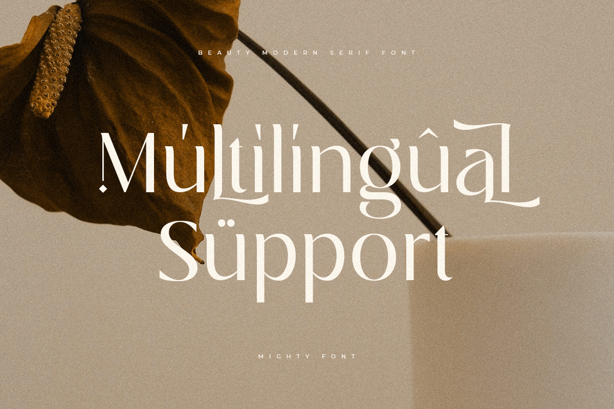 Mighty - Luxury Glamour Beauty Font Mighty - Luxury Glamour Beauty Font