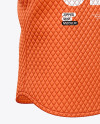 Matte Quilted Vest Mockup - Back Half Side View