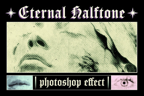 Eternal Halftone Photo Effect - Halftones