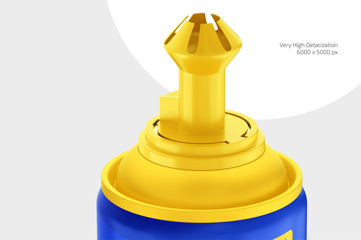Whipped Cream Bottle Can Mockup Set Whipped Cream Bottle Can Mockup Set