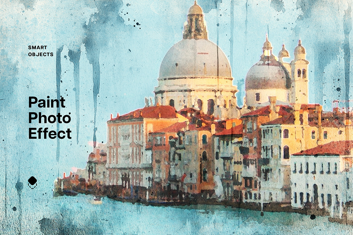 Watercolor Printing Photo Effect Watercolor Printing Photo Effect