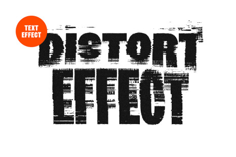 Distorted Smudges Text Effect - Distort