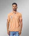 A Man Wearing a Polo Shirt and Jeans Mockup