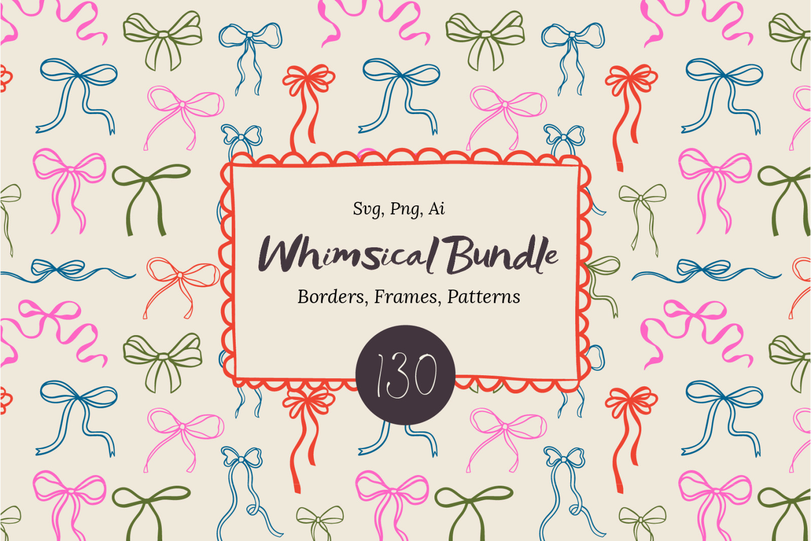 Whimsical Bow Frames & Patterns Whimsical Bow Frames & Patterns