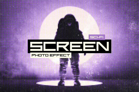 Sci-Fi Screen Photo Effect - Tv