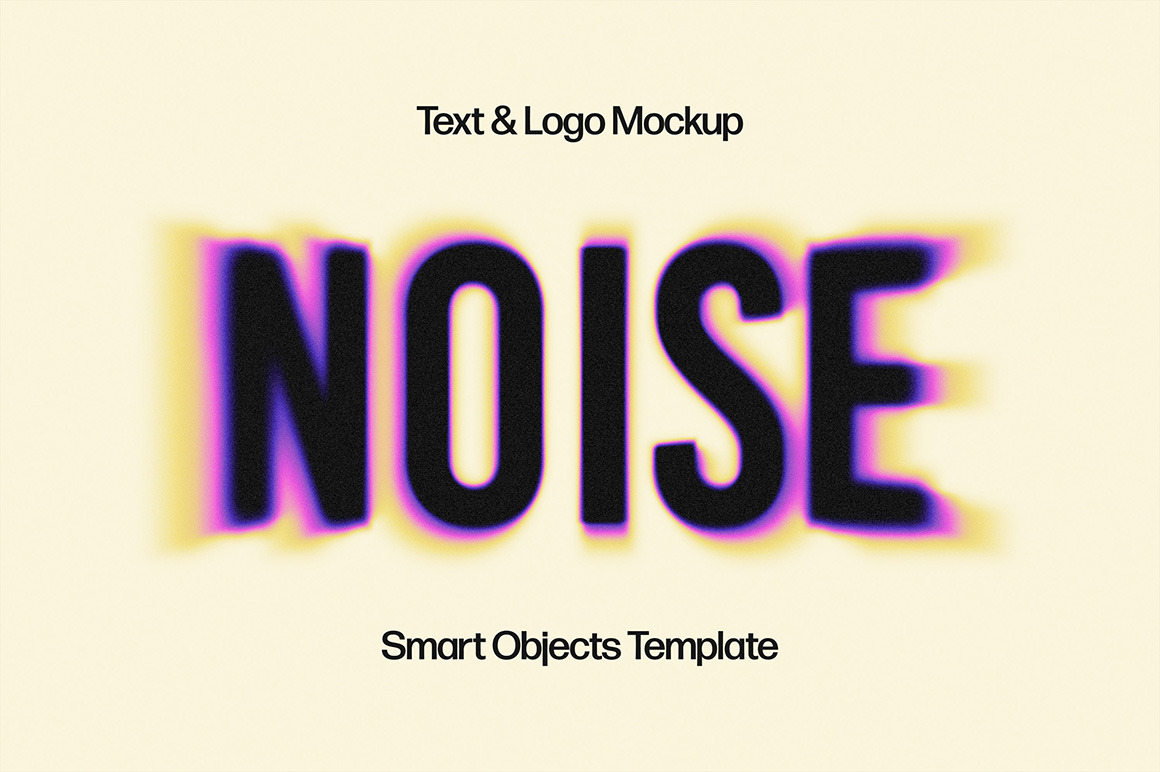 Bright Noisy Text Effect Bright Noisy Text Effect
