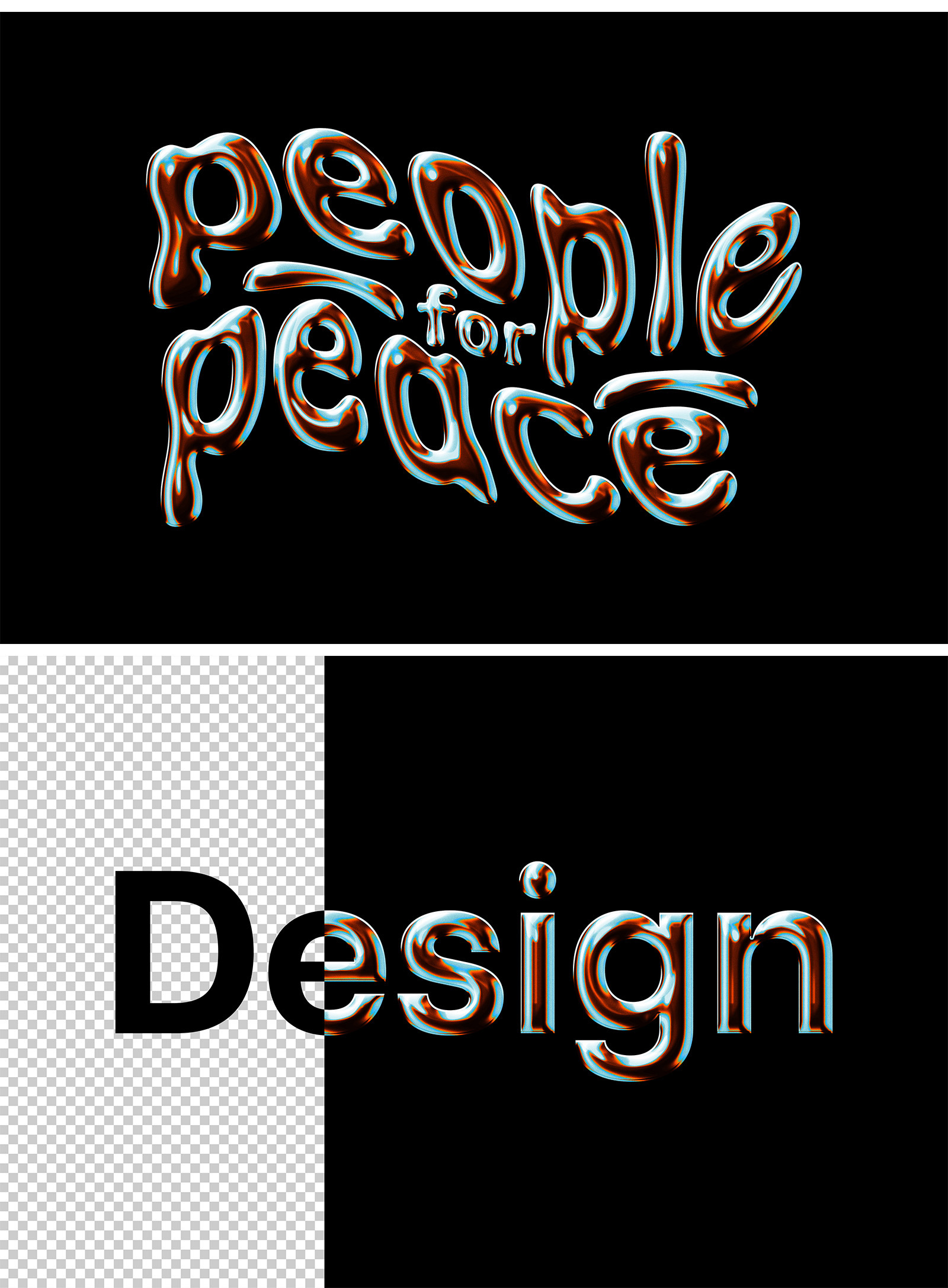 Deep Chrome Text Effect Deep Chrome Text Effect