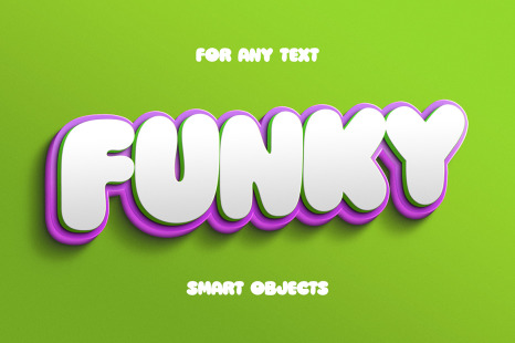 Funky Cartoon Text Effect - Matte