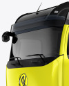 Semi Trailer Truck Mockup - Half Side View