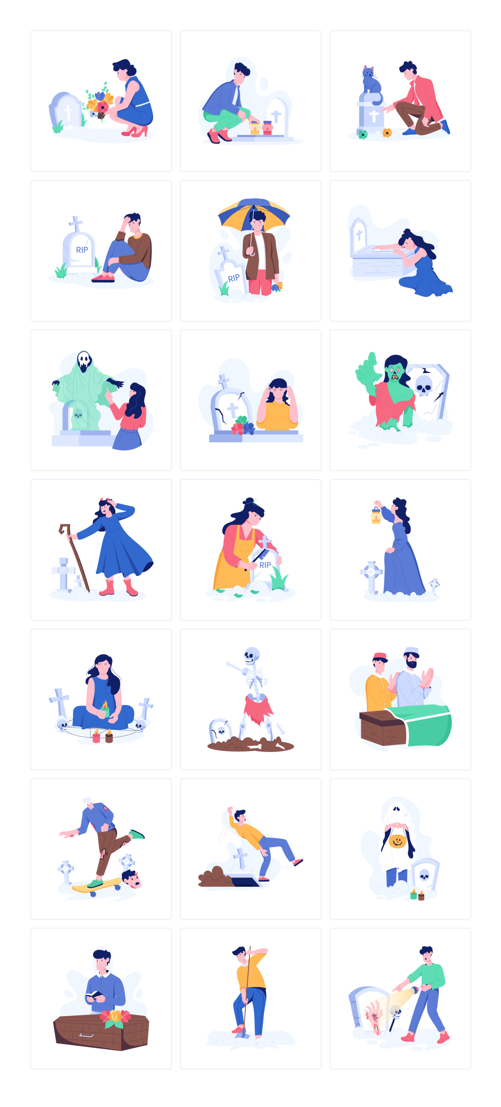 Graveyard Illustrations Graveyard Illustrations