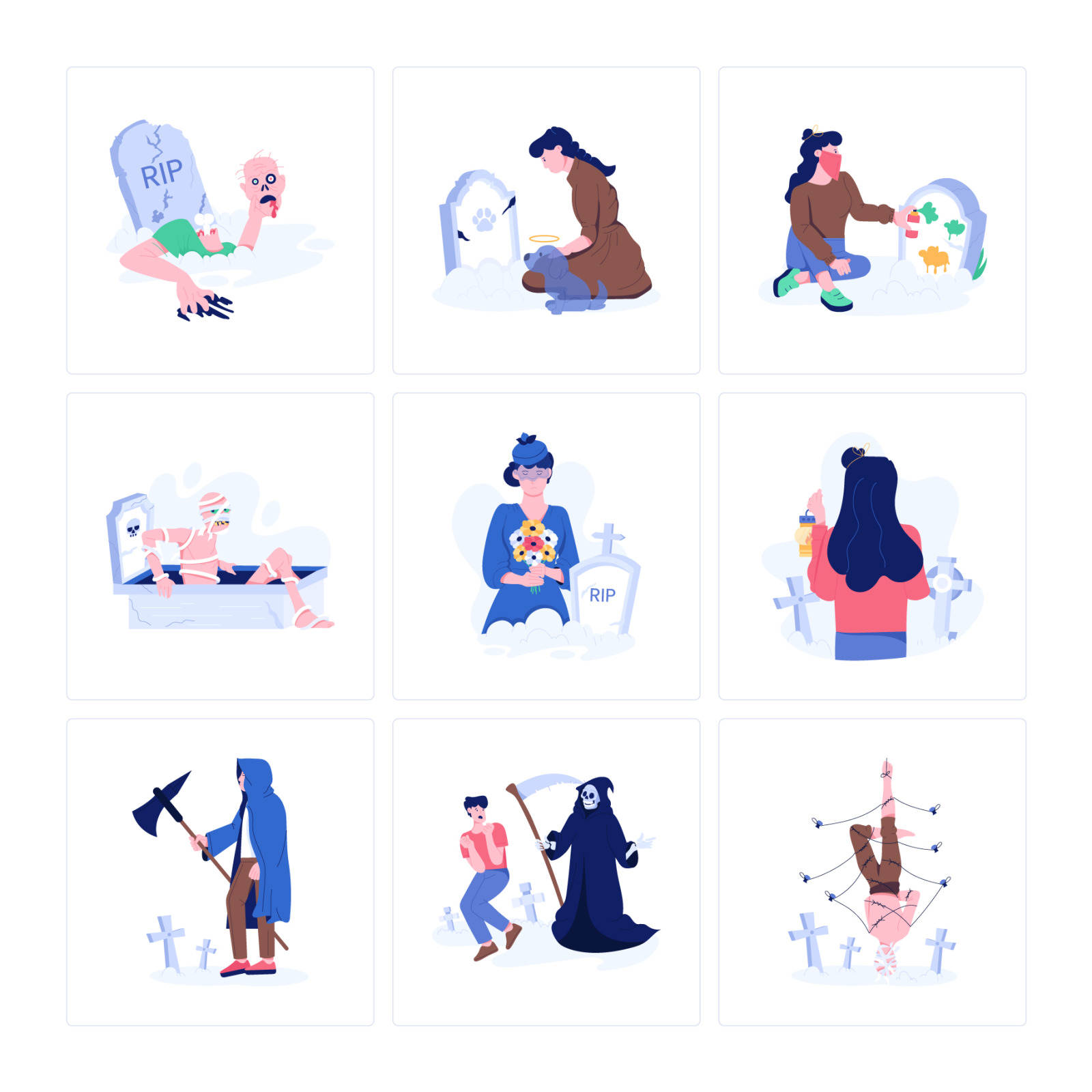 Graveyard Illustrations Graveyard Illustrations