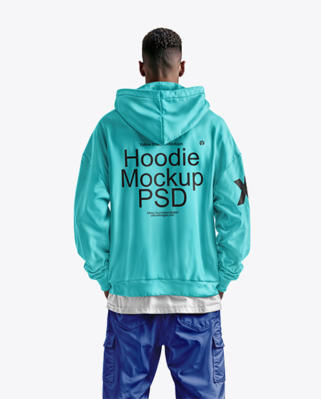 A Man in a Hoodie and Pants with Pockets Mockup - Hoodie mockups