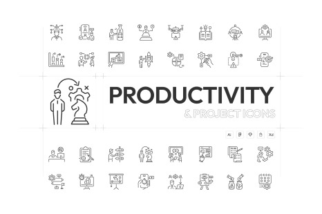 Productivity and Project Icons - Animated icons