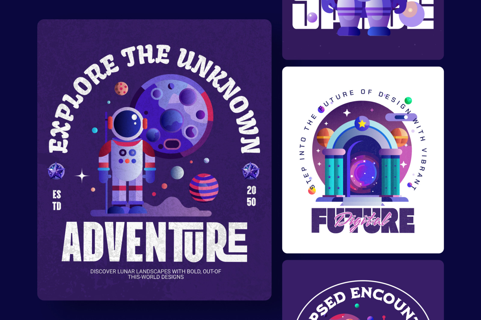 Space Vector Icons Set Space Vector Icons Set