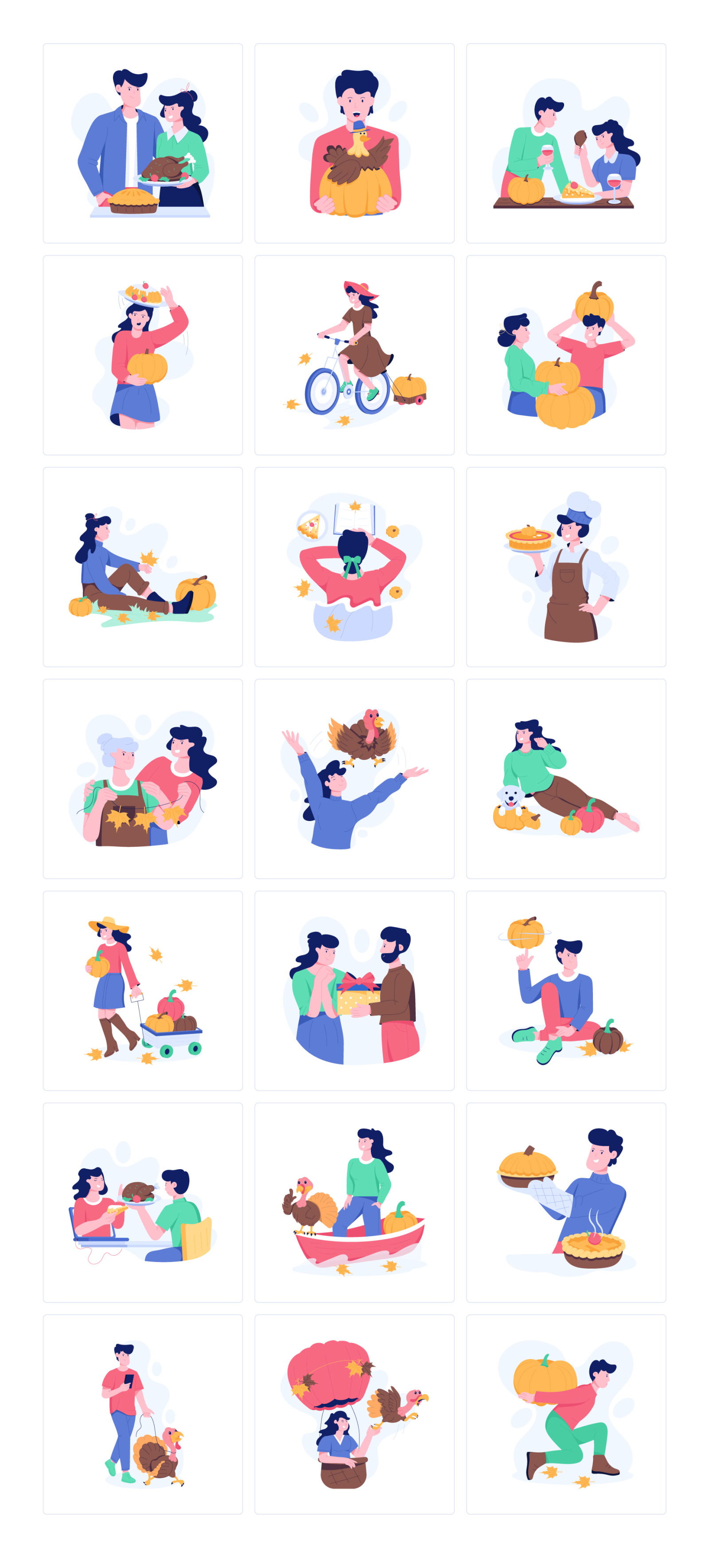 Thanksgiving Day Illustrations Thanksgiving Day Illustrations