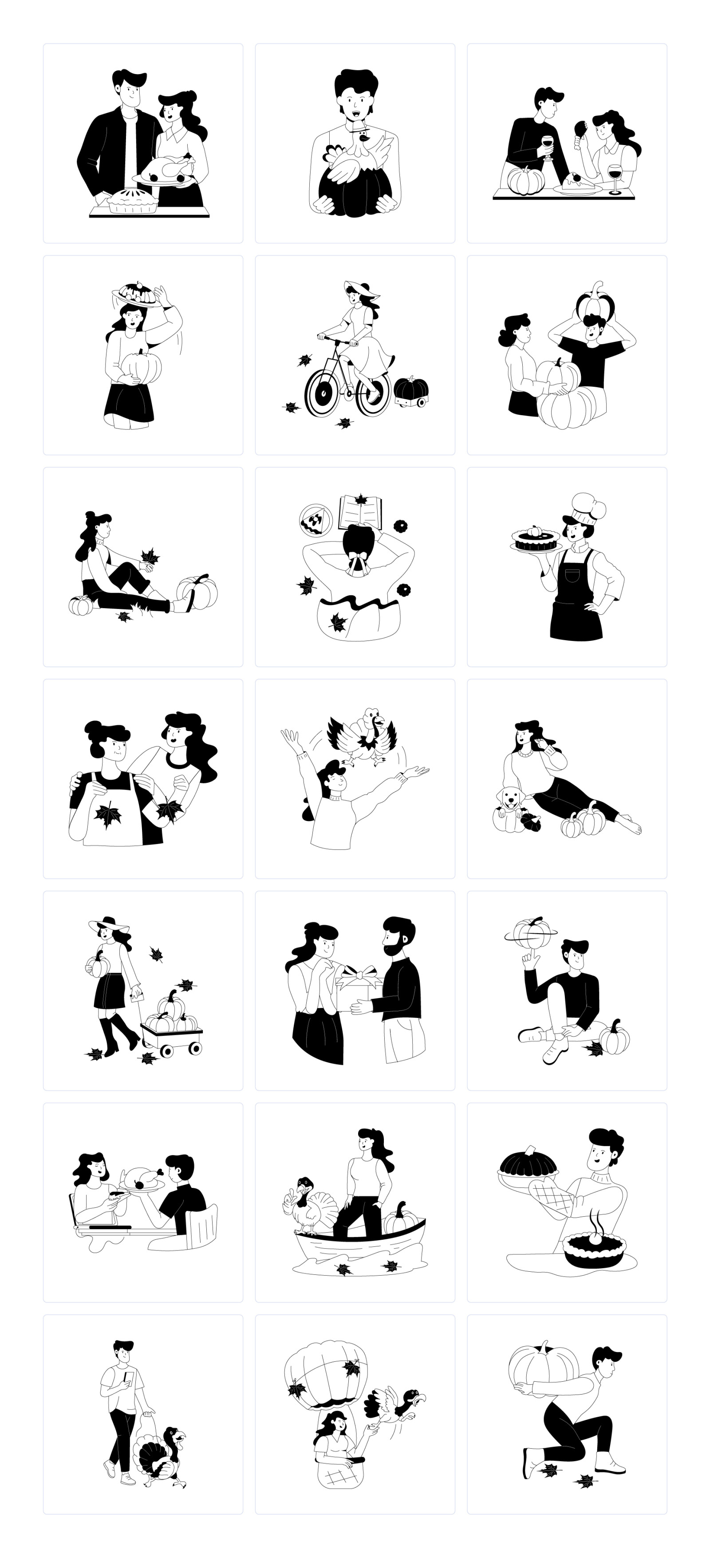 Thanksgiving Day Illustrations Thanksgiving Day Illustrations