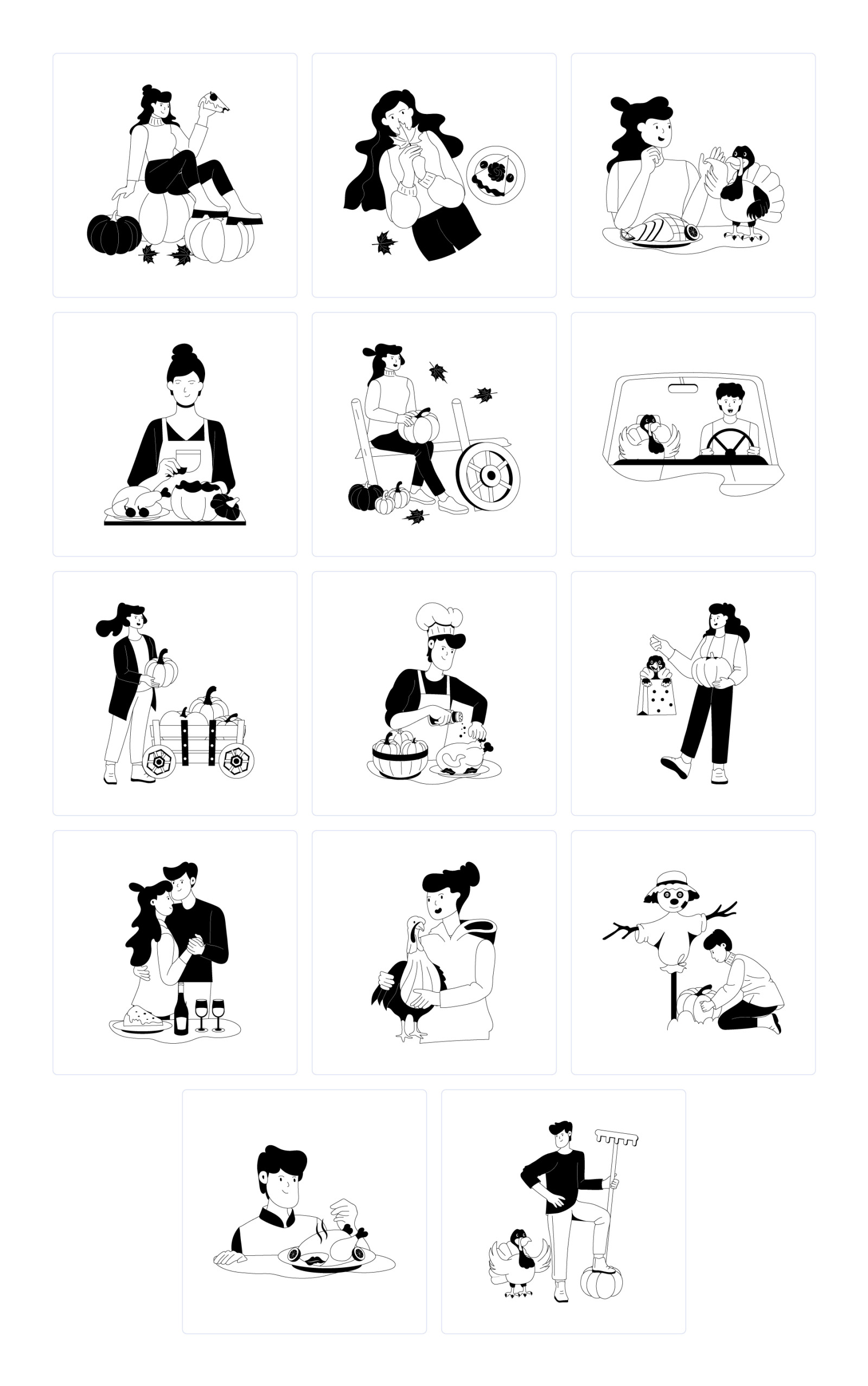 Thanksgiving Day Illustrations Thanksgiving Day Illustrations