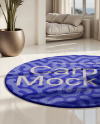 Round Bedroom Rug Mockup
