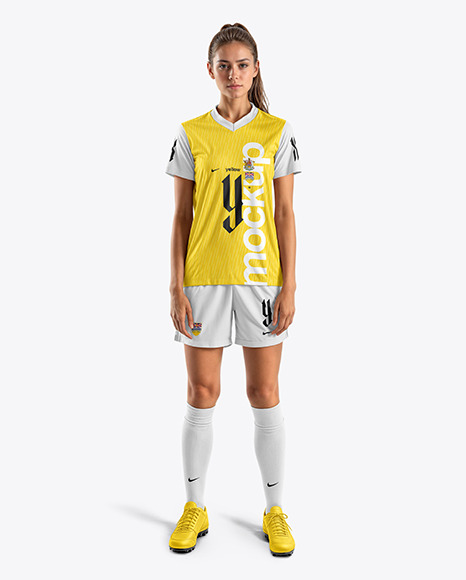 A Young Woman Wearing a Full V-Neck Soccer Kit Mockup - Young+Woman+T-Shirt+Mockup+(+FREE+PSD+Mockup)+-+YouTube