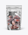Frosted Stand-Up Pouch w/ Dates Mockup