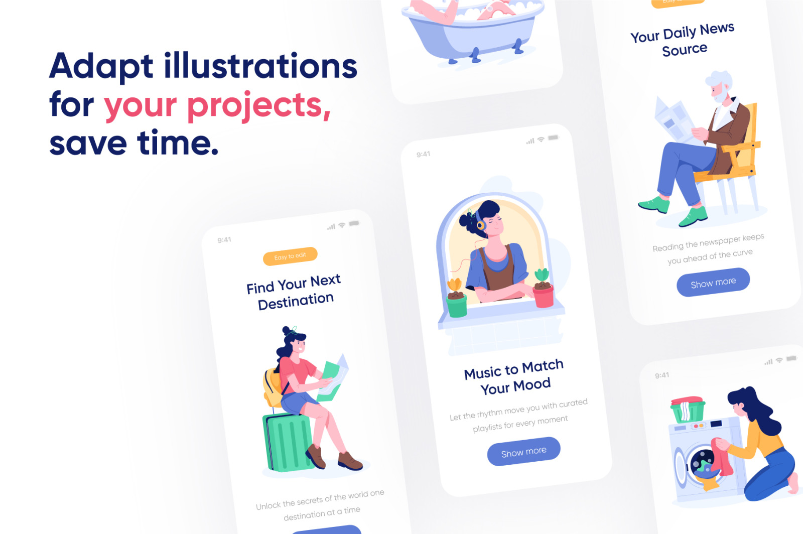 People Lifestyle Illustration Set People Lifestyle Illustration Set