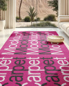 Big Living Room with Long Rectangular Carpet Mockup