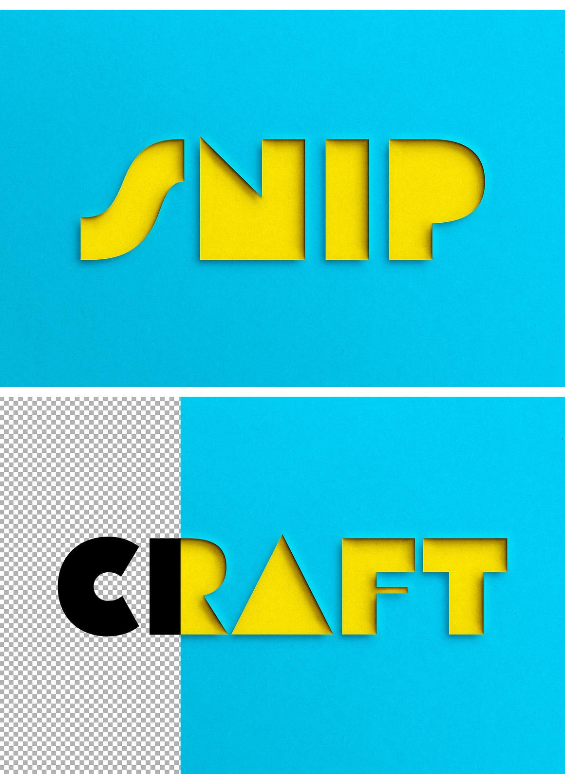 Colorful Paper Cutout Text Effect Colorful Paper Cutout Text Effect